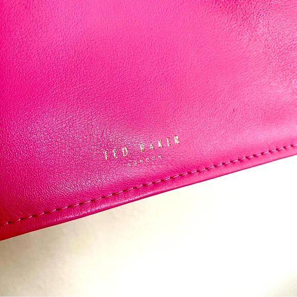 TED BAKER Pink Bow Top handle handbag with long adjustable shoulder cross body - Picture 11 of 16